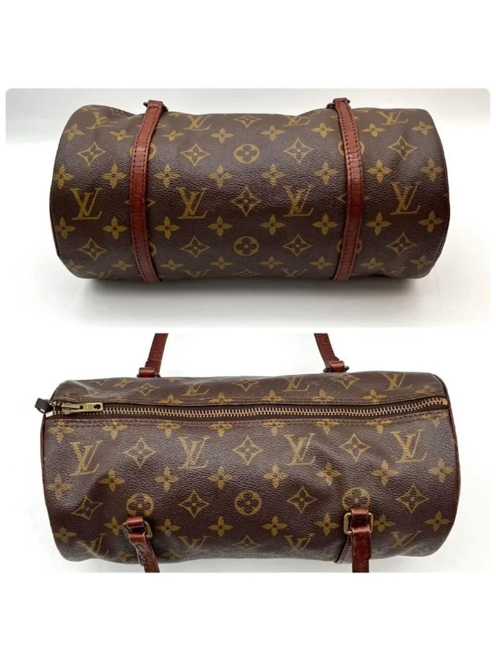 Louis Vuitton Papillon Parent and Child Pouch Monogram Boston Bag - Picture 5 of 8